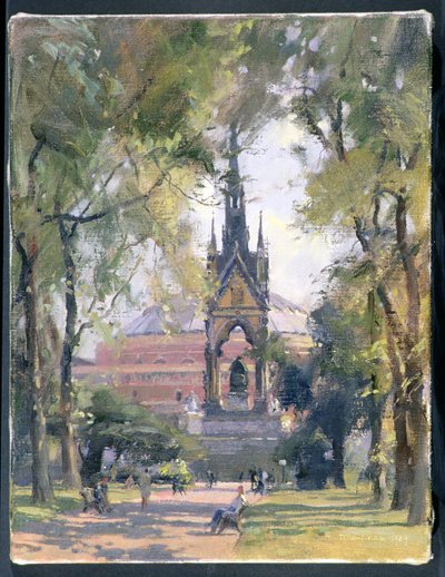 Summer, Albert Memorial, 1989 by Trevor Chamberlain